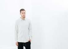 Load image into Gallery viewer, Kasuri Jersey Button-Up in Ivory/Black
