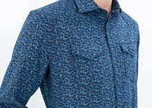 Load image into Gallery viewer, Western Arkansas Button-Up in Blue Floral
