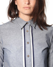 Load image into Gallery viewer, Chambray Boyfriend Shirt in Blue
